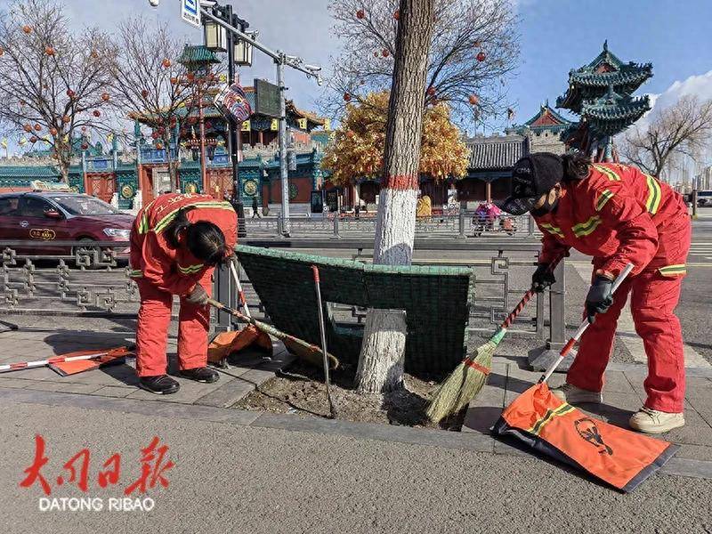 爱体育官网精细环卫保洁擦亮大同“古都名片”